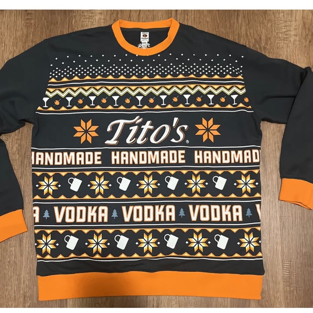 Titos Handmade Vodka Christmas Sweater